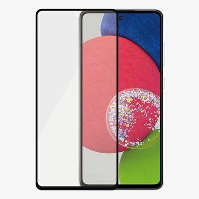 4. PanzerGlass E2E Microfracture antibacterial glass for Samsung Galaxy A52 / A52 5G / A53 5G - with black frame