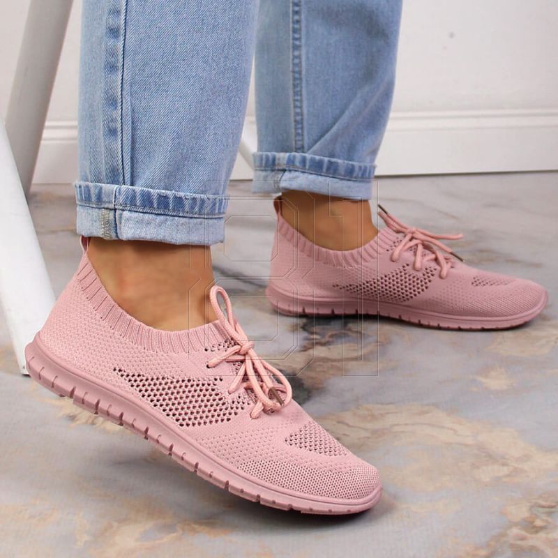 9. Openwork sports shoes News W EVE211D powder pink