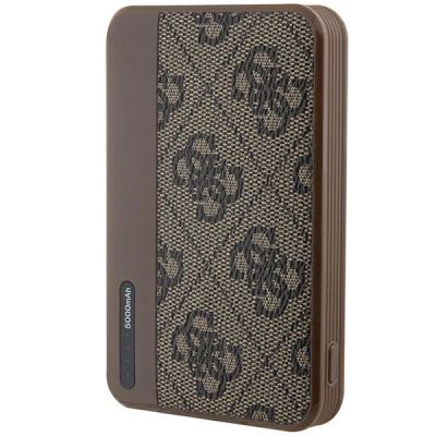 5. Guess Powerbank 15W GUPB5LP4GEGW 5000mAh brown/brown 4G Leather Metal Logo