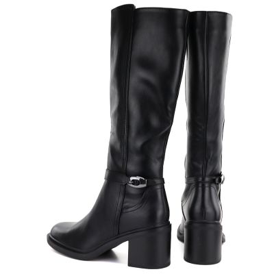 5. Sergio Leone KZ-14 black insulated high-heeled boots