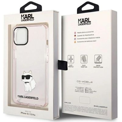 8. Karl Lagerfeld Choupette Collection Case for iPhone 12 / 12 Pro - Pink