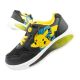 Leomil Pokemon children's sports shoes sneakers lightweight with velcro black yellow