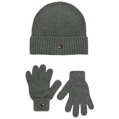 Tommy Hilfiger Jr Hat and Gloves AU0AU01087