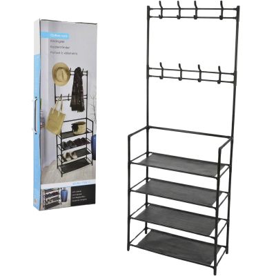 13. EXCELLENT HOUSEWARE SINGLE CLOTHES HANGER AND 4 SHELVES