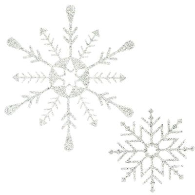 3. SILVER CHRISTMAS WINDOW STICKERS