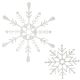 3. SILVER CHRISTMAS WINDOW STICKERS