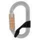 3. Petzl M33A TL Climbing Carabiner D-Shaped Aluminum Gray 1 pc.