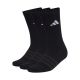 5. adidas Cushioned Sportswear Crew 3P Socks Black KC9626