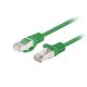 PATCHCORD CAT.6 FTP 0.5M GREEN FLUKE PASSED LANBERG 10-PACK