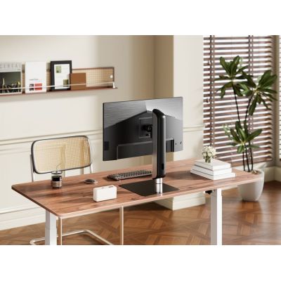 5. Equipment Table Stand 17"-49"/1TFT 360° Robust/Freist. 18Kg Silver
