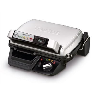 7. Tefal GC451B12 Grill (Traditional with grate; 2000W; silver color)