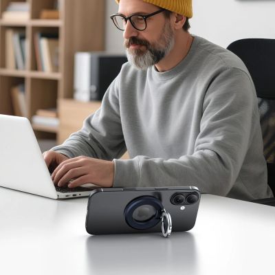 6. Tech-Protect MMR500 MagSafe Phone Holder - Navy Blue