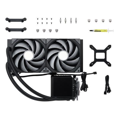 5. Complete TRYX PANORAMA water cooling - 280 mm - AMD Socket AM4 (Ryzen) - AMD Socket AM5 (Ryzen Zen4)