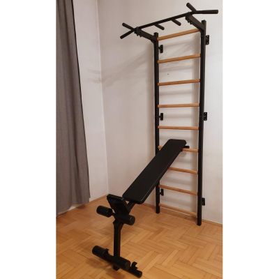 78. GYMNASTIC LADDER WITH A HAND BAR AND A BENCH KIT 723B