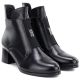 4. Women's insulated ankle boots with a block heel, black, Potocki SZ12868