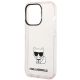 6. Karl Lagerfeld Choupette Body Case for iPhone 14 Pro Max - Pink