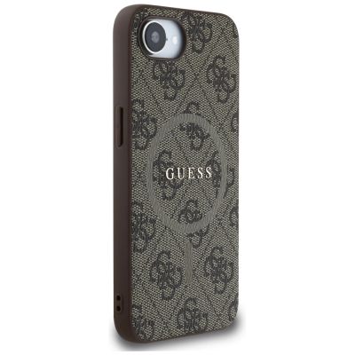 4. Guess 4G Ring Classic Logo MagSafe iPhone 16e Case - Brown