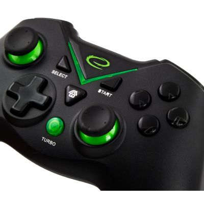 4. Esperanza EGG112K Wireless Gamepad (PC, PS3, Xbox One; black, green)