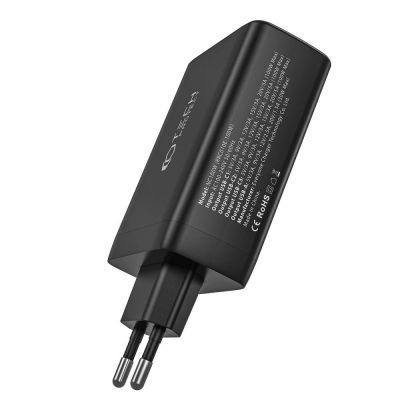 3. Tech-Protect NC100W-GAN charger network GaN 3x USB-C PD 100W / USB-A QC 3.0 - black