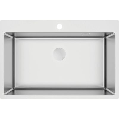 Single-bowl steel sink