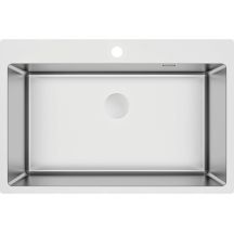 Single-bowl steel sink