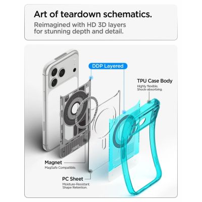 9. Spigen Ultra Hybrid MagSafe case for iPhone 18 Pro / 17 Pro - light blue
