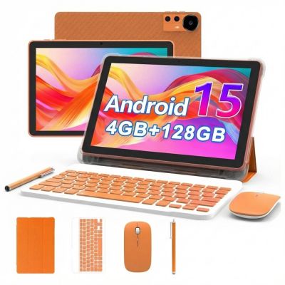 Extralink Tablet CP31 4GB RAM+128GB Orange | Tablet | Android 15, 2Mpx+8Mpx, 6000mAh, 1280x800px, keyboard, mouse, stylus