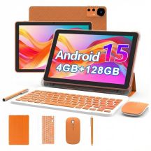 Extralink Tablet CP31 4GB RAM+128GB Orange | Tablet | Android 15, 2Mpx+8Mpx, 6000mAh, 1280x800px, keyboard, mouse, stylus