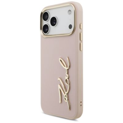 2. Karl Lagerfeld Karl Script Logo Case for iPhone 17 Pro Max - Pink