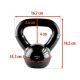 23. Kettlebell cast iron Black HMS KNV06 6kg