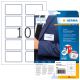 HERMA 4410 Self-Adhesive Labels Rounded Rectangle Removable Blue, White 200 pcs.