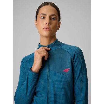 5. Women's slim trekking sweatshirt without hood 4F 4FRSS26TFSWF0986-46S
