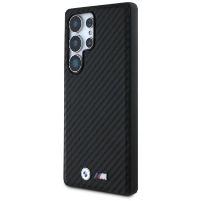 2. BMW Leather Carbon MagSafe Case for Samsung Galaxy S25 Ultra - Black