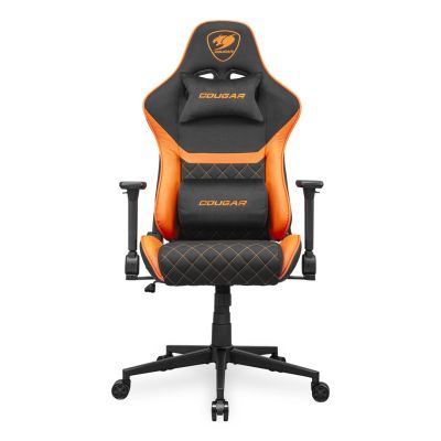 2. COUGAR CGR-A2F Universal Gaming Chair Padded Upholstered Seat Black, Orange