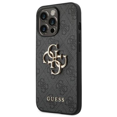 2. Guess 4G Big Metal Logo Case for iPhone 14 Pro - Gray