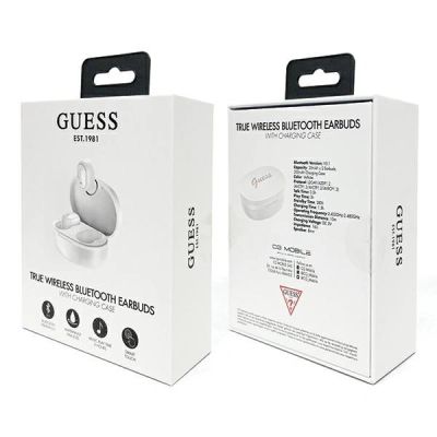 4. Guess Bluetooth Wireless Headphones GUTWST30WHTWS + Docking Station - White