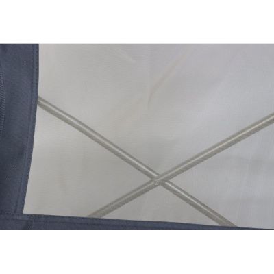 12. BEACH CHAIR WITH ARMRESTS 55x58x64CM FOLDABLE GRAY