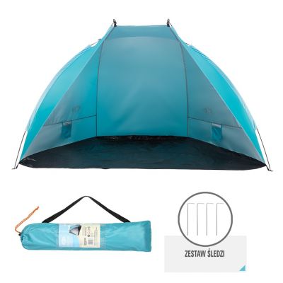 11. NILS CAMP NC8030 beach tent turquoise 260x120x120 cm