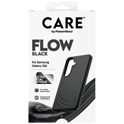 2. CARE by PanzerGlass Flow Black QI Case for Samsung Galaxy S26 - Black