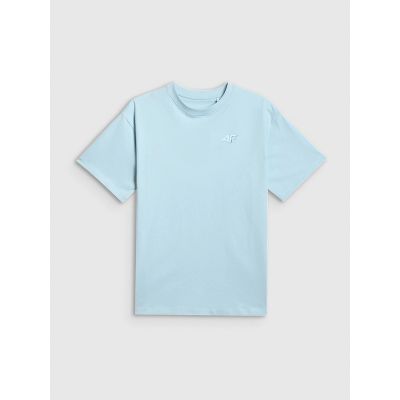 5. Girls' loose plain T-shirt 4F 4FJRSS26TTSHF3984-33S