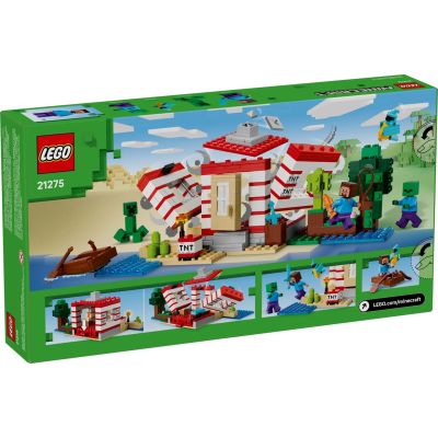 2. LEGO Minecraft 21275 TNT Jungle House