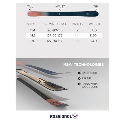 11. ROSSIGNOL RALLYBIRD 92 OPEN skis