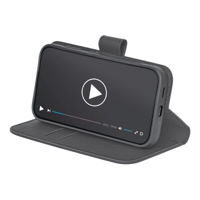 2. Puro Booklet Case with Flip and Wallet for Samsung Galaxy S25+ - Black