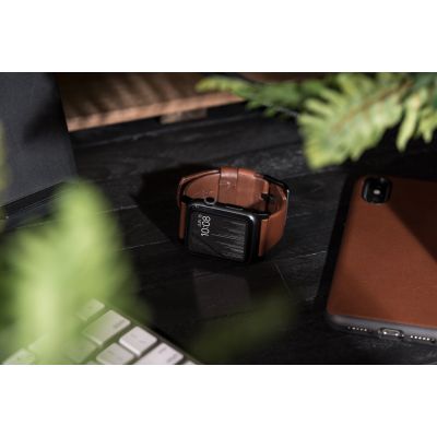 8. Nomad NM1A4RBM00 Smart Personal Accessory Band Brown Leather