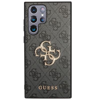 3. Guess GUHCS23L4GMGGR S23 Ultra S918 grey/grey hardcase 4G Big Metal Logo