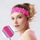 4. Elastic fabric headband for running fitness orange