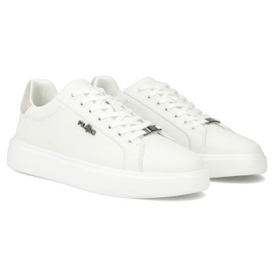 4. Men's white leather sneakers Filippo MP7840