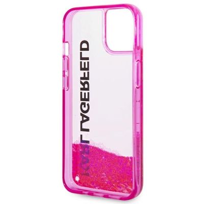 7. Karl Lagerfeld Liquid Glitter Elong Case for iPhone 14 Plus - Pink