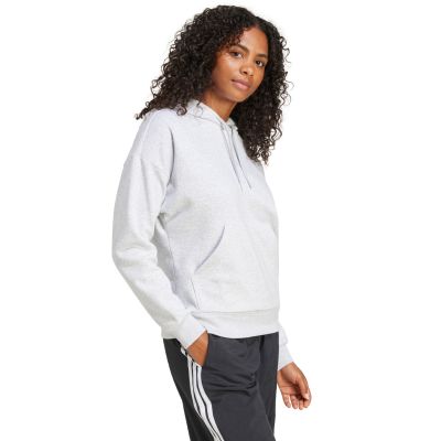 4. adidas Essentials Small Logo Feel Cozy Women's Sweatshirt Light Gray JN1853
