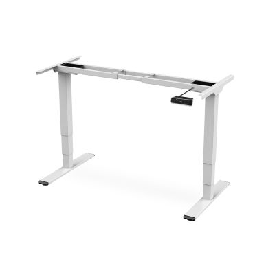 6. Electric desk frame with height adjustment, two-stage motor, white